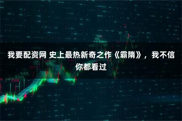 我要配资网 史上最热新奇之作《霸隋》，我不信你都看过